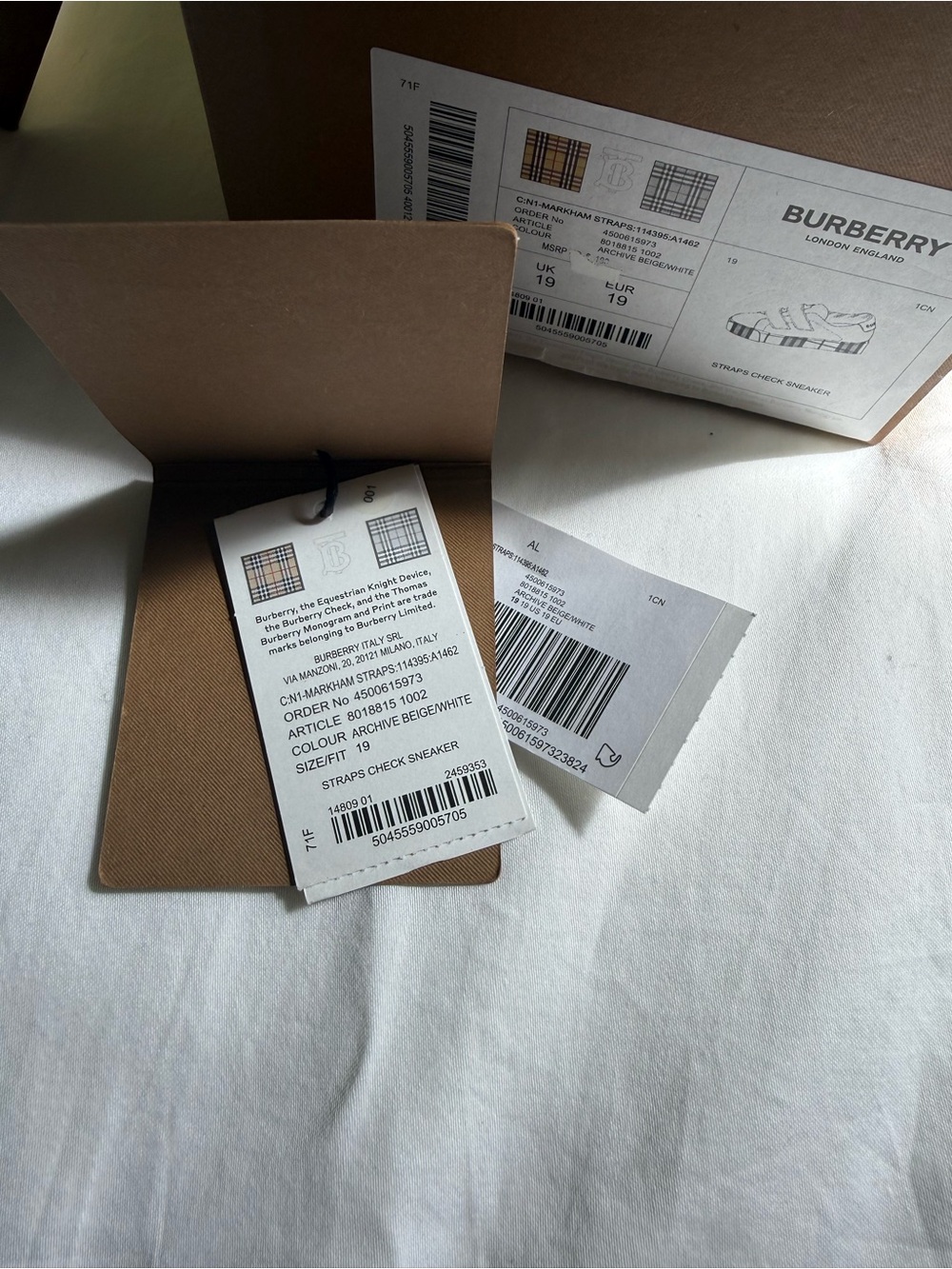 Burberry Baby Markham Check Sneaker - Picture 10 of 11